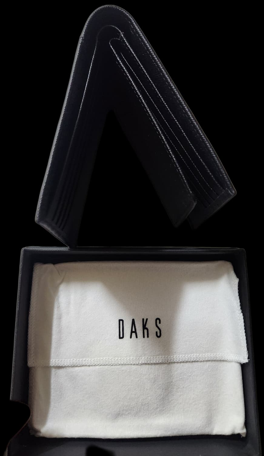 (새상품) 닥스 남성 블랙 체크라인 반지갑 상품이미지2