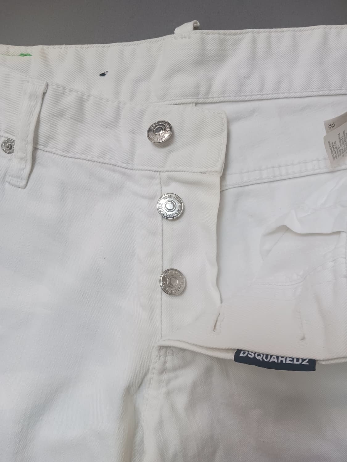 [31] 정품 디스퀘어드2 링클다이 화이트 슬림진 청바지 상품이미지6