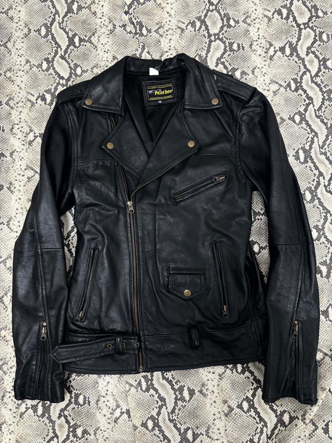 GENUINE LEATHER Black Chic Jacket 상품이미지1