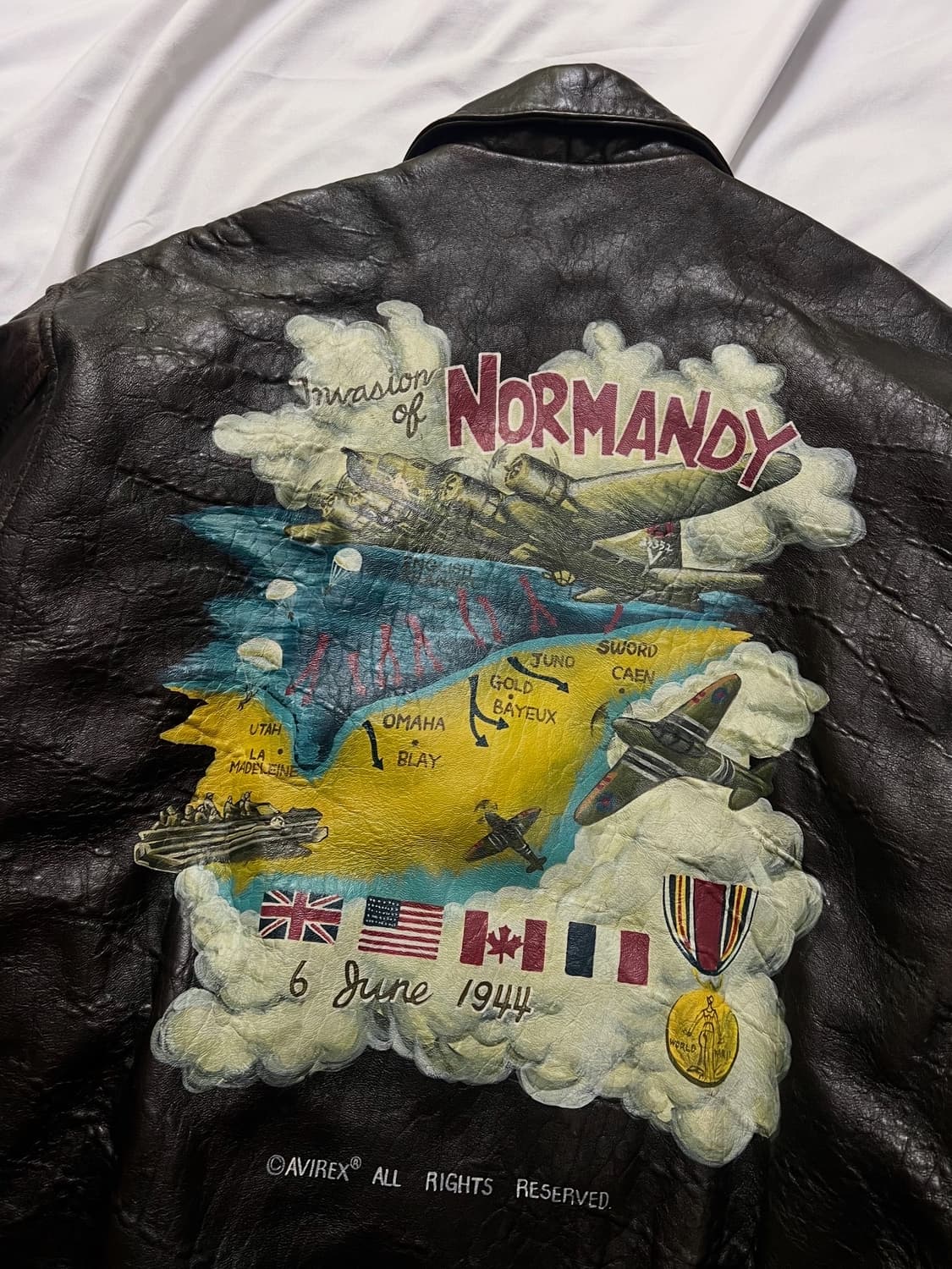 아비렉스 노르망디 가죽자켓 상품이미지8