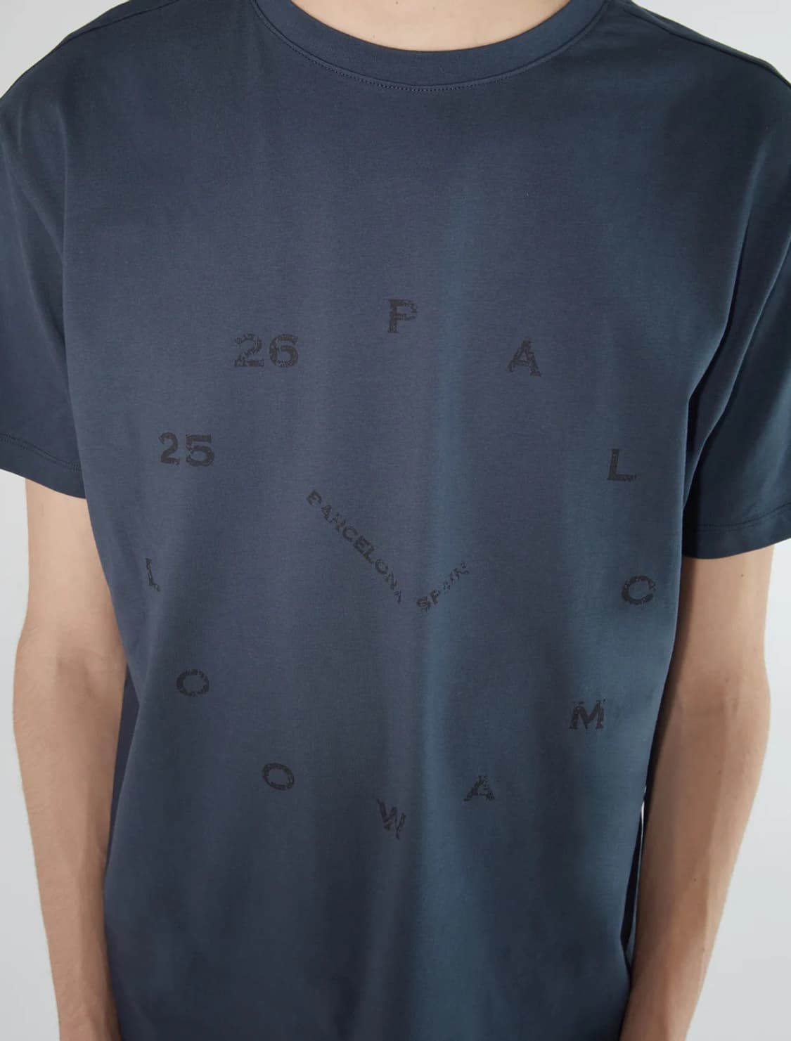 [L]팔로마울 O'clock B 티셔츠/네이비 상품이미지2