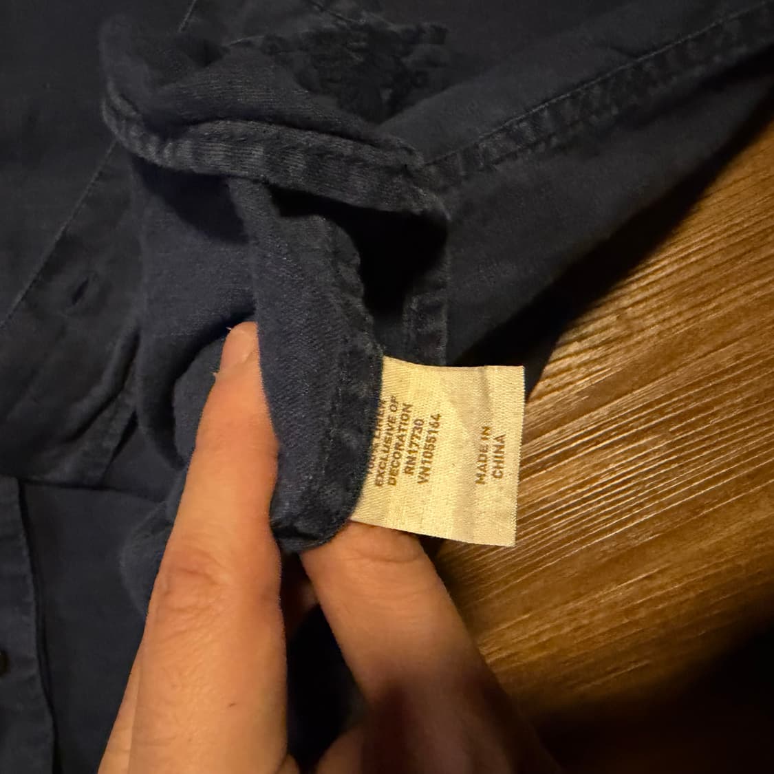 Japanese Deep Blue linen guayabera shirt 상품이미지5
