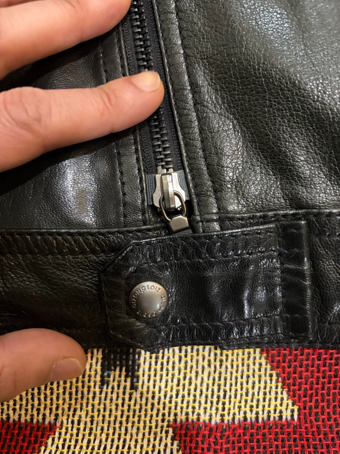 95) 지오송지오 산양가죽 더블라이더 자켓 상품이미지6