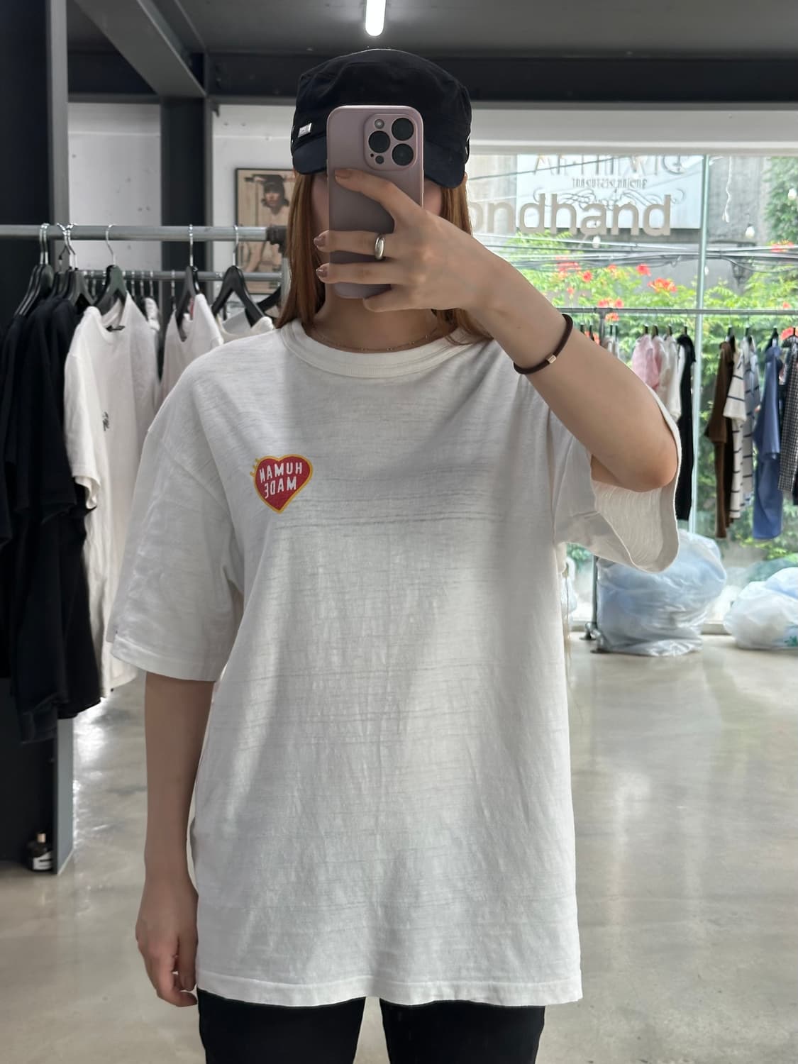휴먼메이드 그래픽 백로고 반팔티  상품이미지1