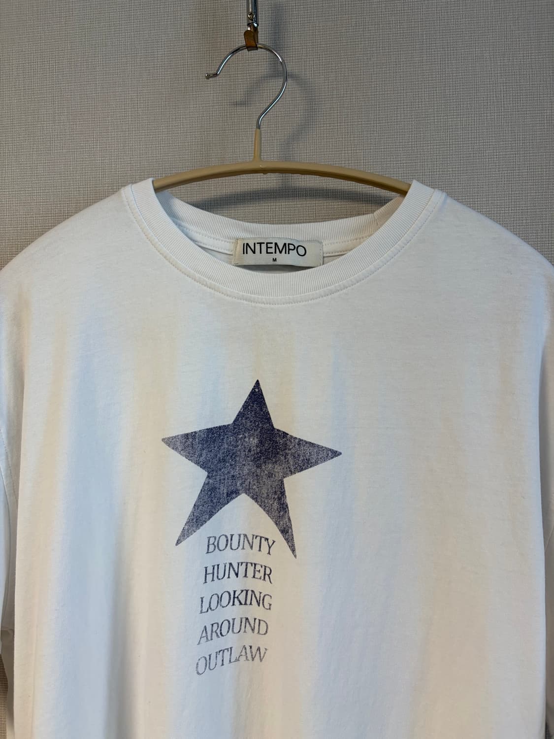 인템포무드 스타 크랙 숏 슬리브 티셔츠 상품이미지4