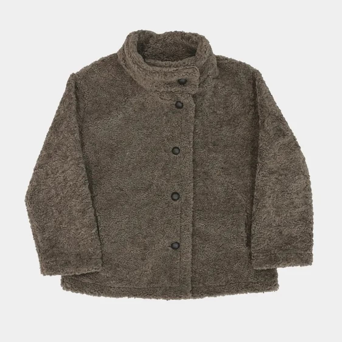 오뉴이 베어 오버핏 부클 하프 코트 상품이미지5