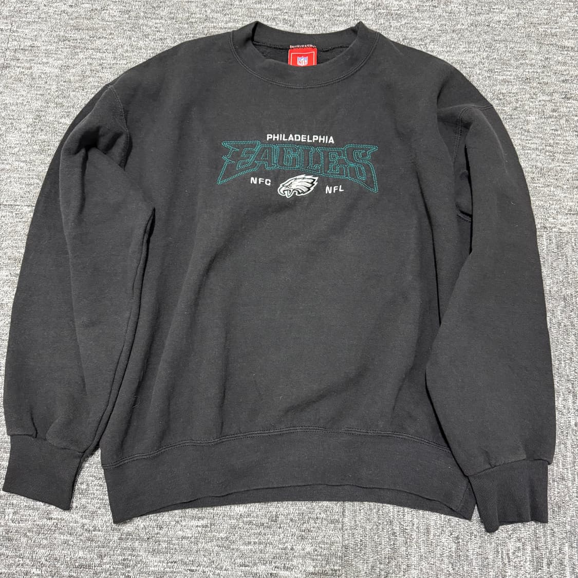★   미국 빈티지  NFL 이글스 스웻셔츠 | 상태 좋음 | 블랙 상품이미지1