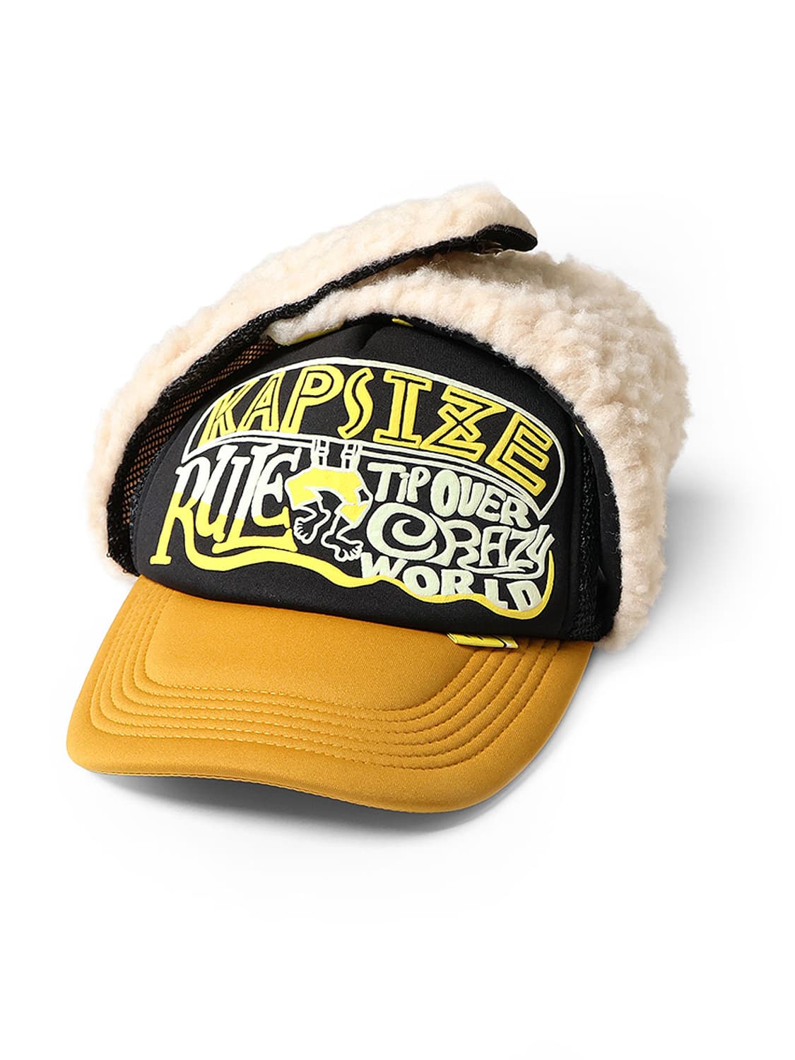 캐피탈 캡사이즈 룰 Pt 럼버 트럭 캡 블랙 골드 K2511XH549 상품이미지2