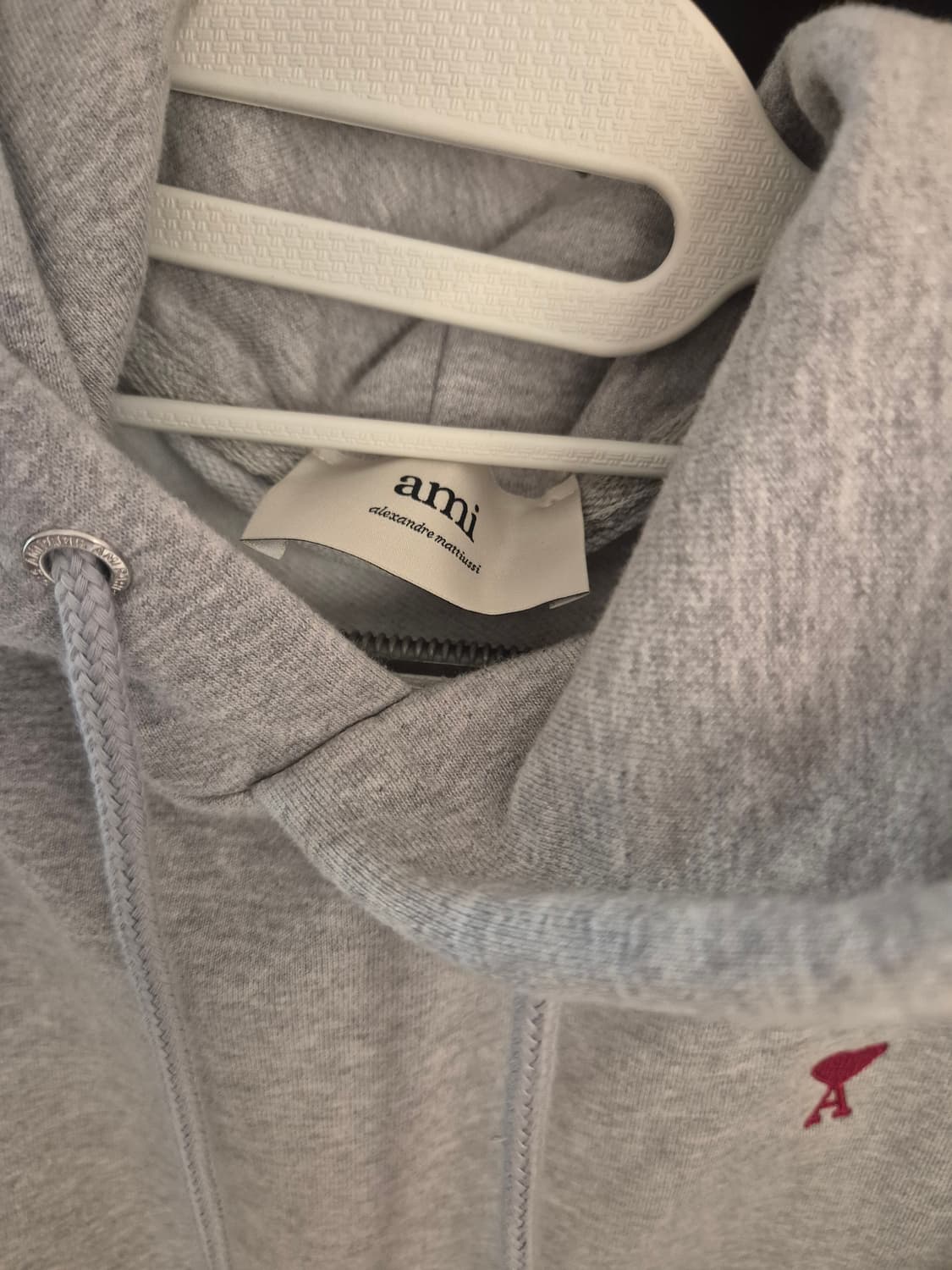 아미 그레이 하트 로고 후드티 L100사이즈 상품이미지8