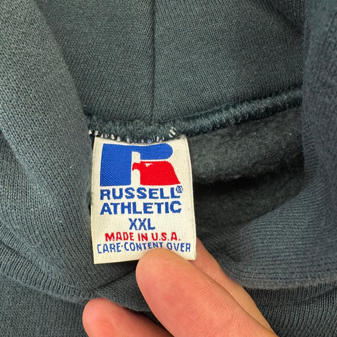 90s 러셀 빈티지 스웻 후드티 made in USA (2XL)   상품이미지5