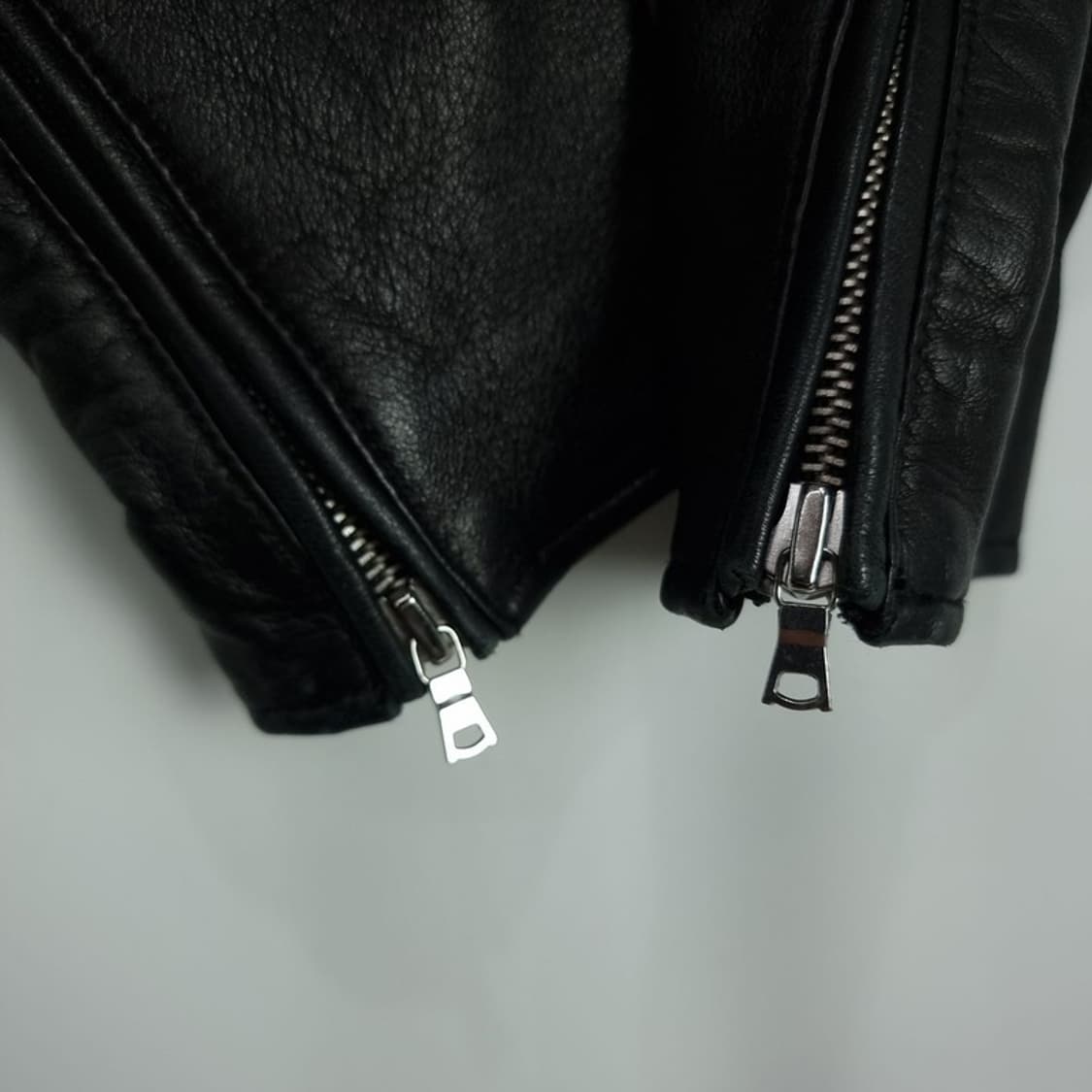 [갭] 리얼 램스킨 양가죽 사선 라이더 자켓 블랙 M18609 상품이미지9