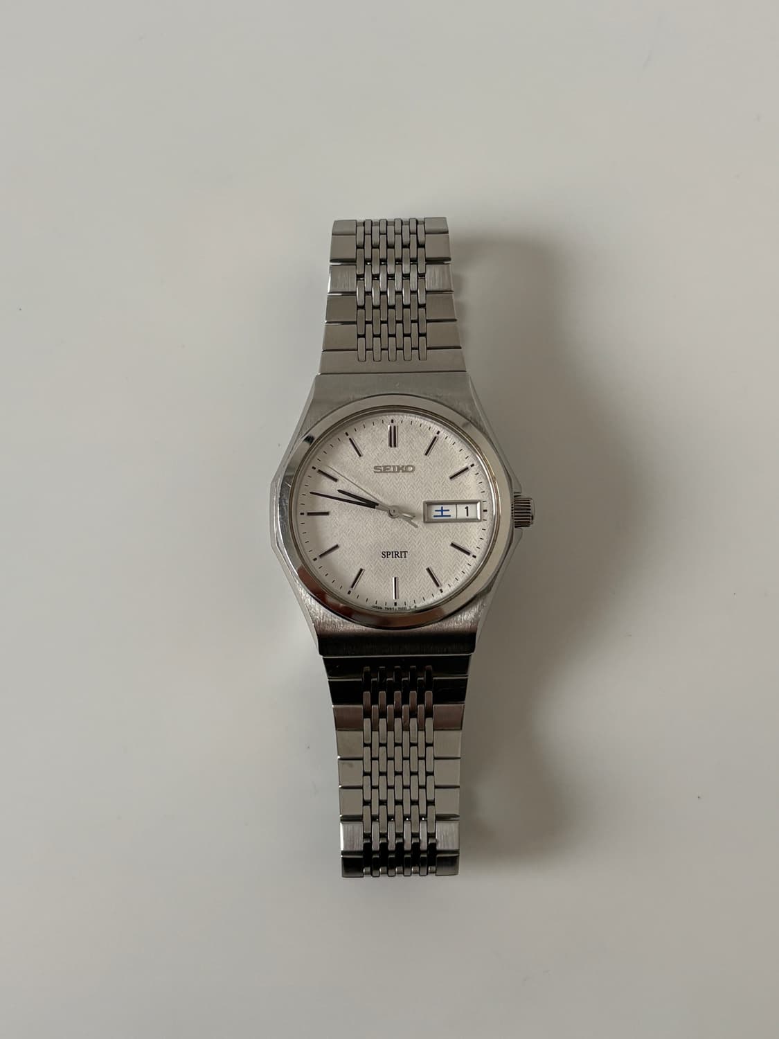 1990s Spirit Texture Dial Silver Quartz 상품이미지3