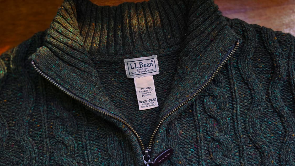 L.L.BEAN 울 니트 다크 그린 L ~ Xl 싸이즈 상품이미지2