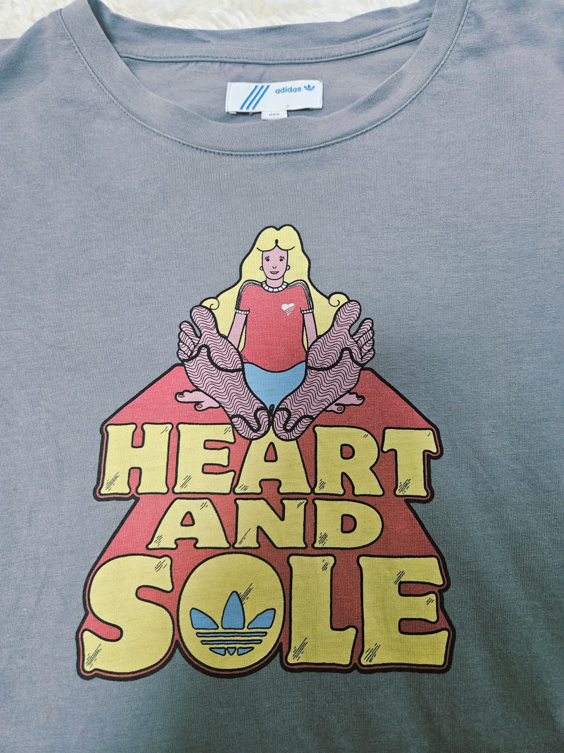 ☆빈티지아디다스☆하트 앤 솔 그래픽 티셔츠 상품이미지2