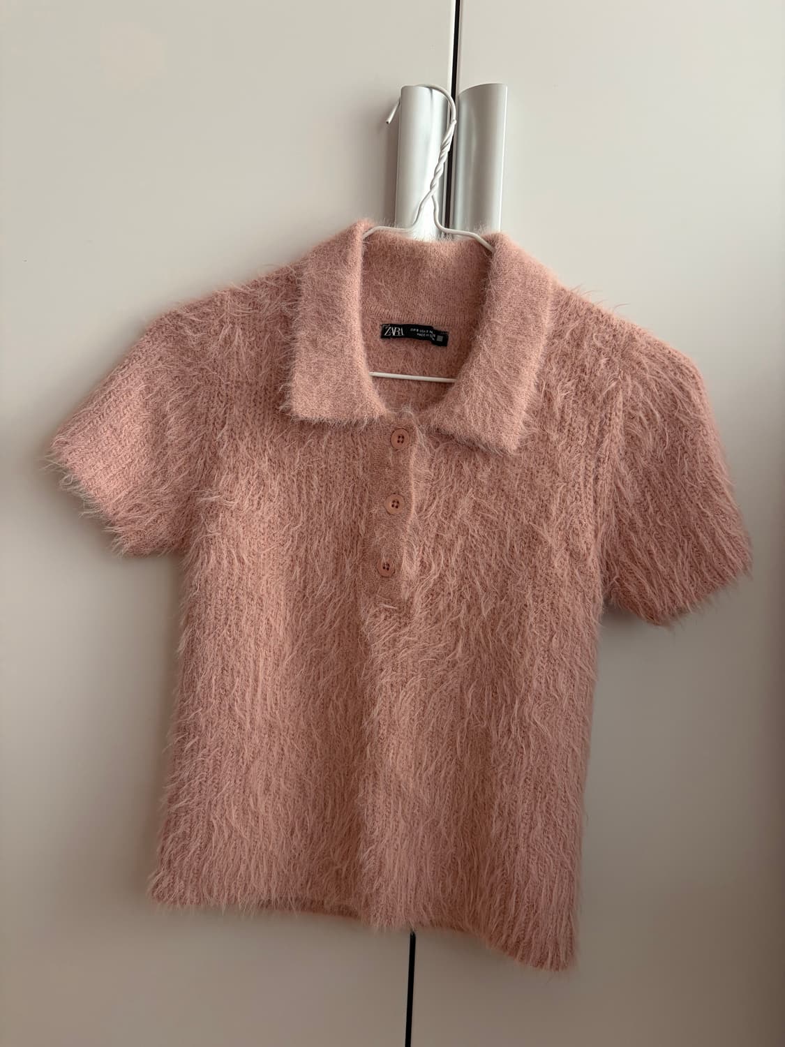 자라 에코 퍼 폴로 니트 M 상품이미지3