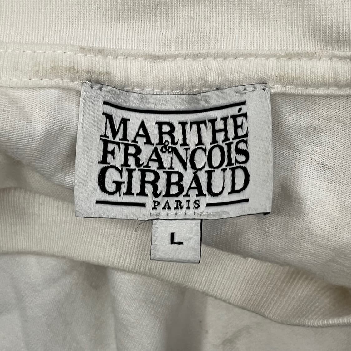 [정품/L] 마리떼 프랑소와 저버 화이트 반팔 티셔츠 상품이미지4