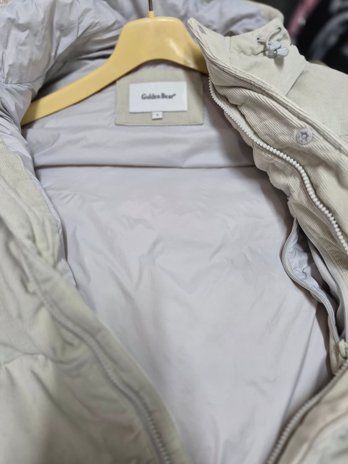 골든베어 코듀로이 후드 패딩 조끼 남성105 상품이미지4