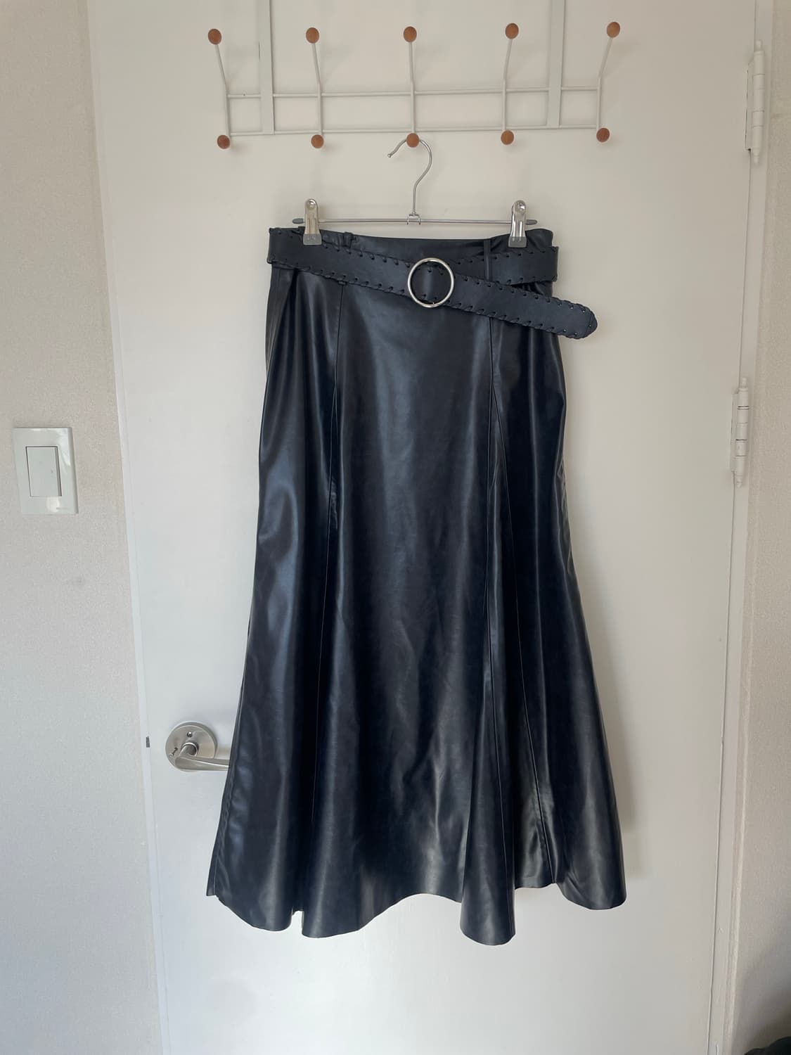 ZARA 벨트 레더 스커트 M 상품이미지1