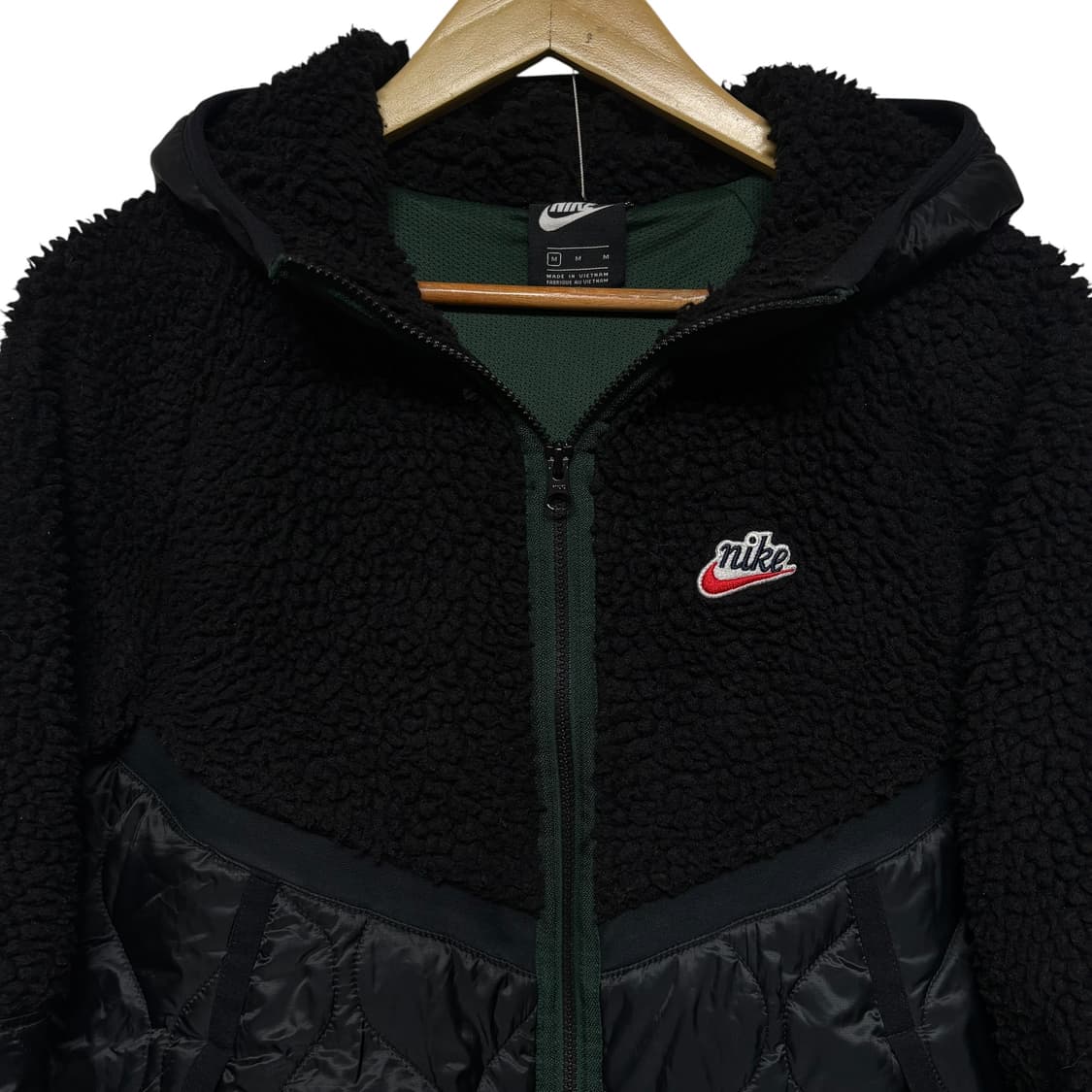 3825 나이키 헤리티지 쉐르파 플리스 퀄팅 후드 자켓 상품이미지2