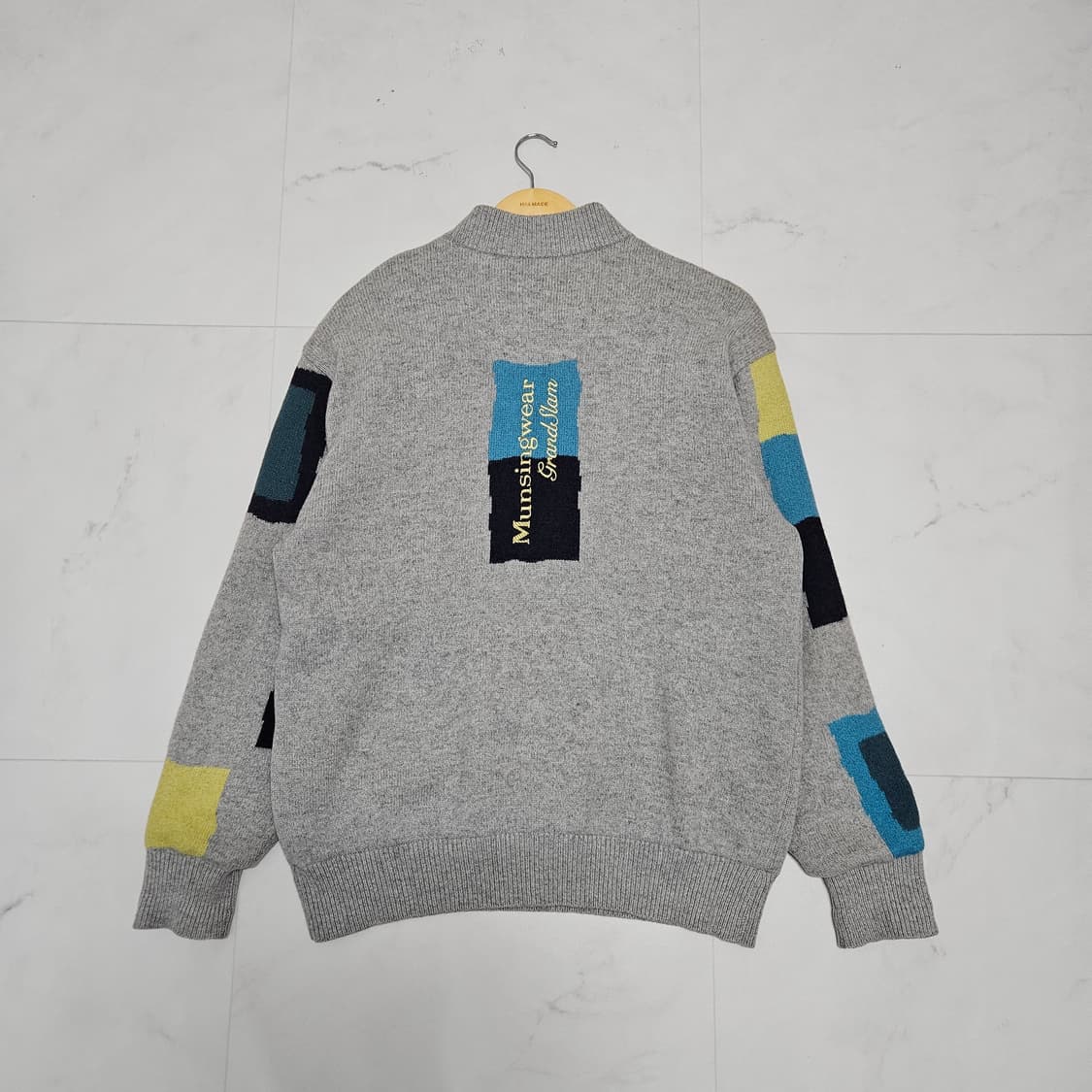 95 남성 먼싱웨어 그랜드슬램 방풍 반집업 니트 상품이미지3