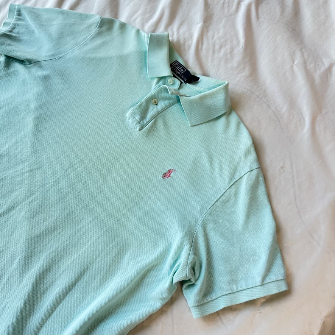폴로 랄프로렌 민트색 반팔 카라티 XL 상품이미지2
