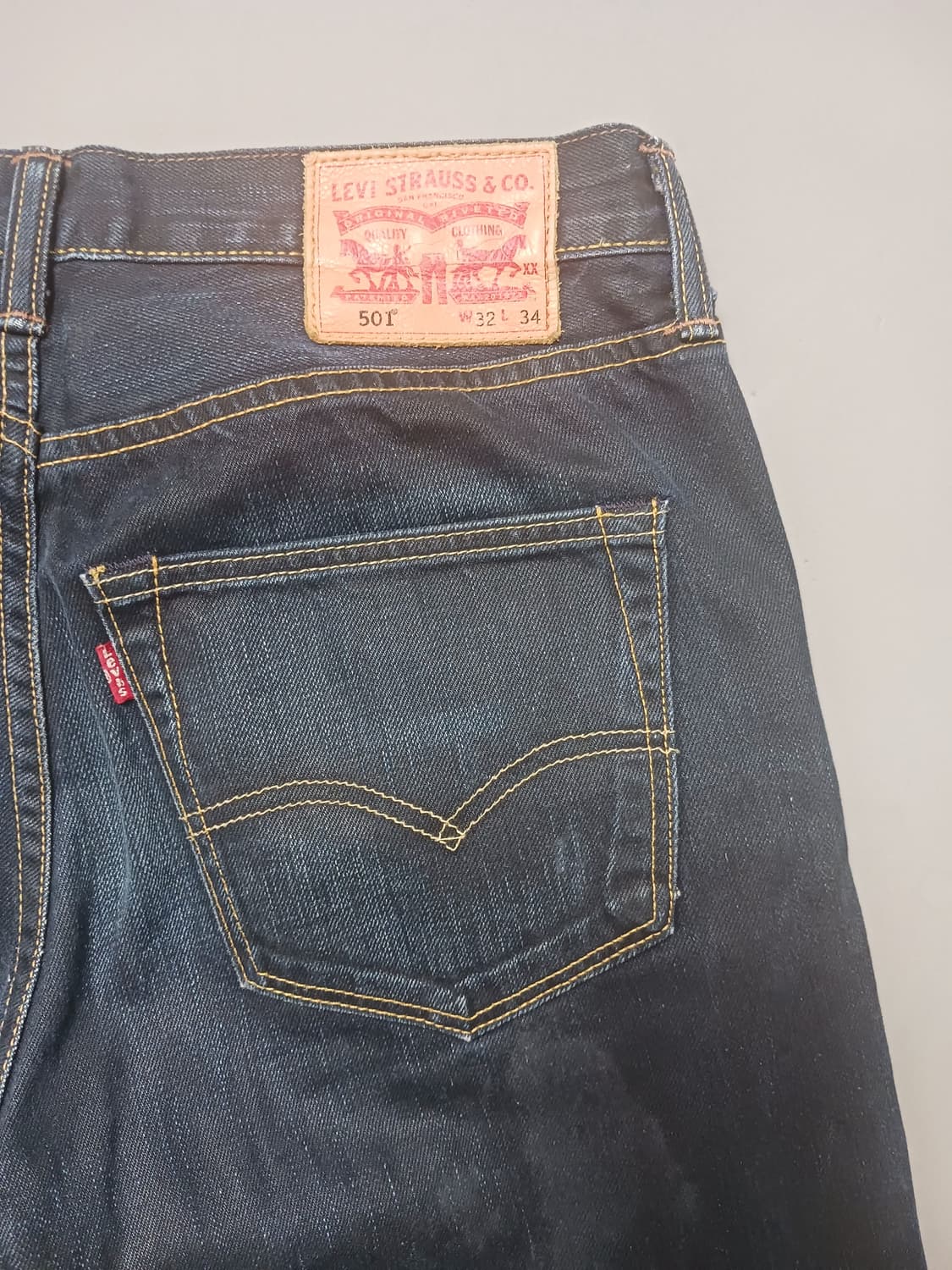 [32] 리바이스 501 흑청워싱 오리지널진 청바지 상품이미지9