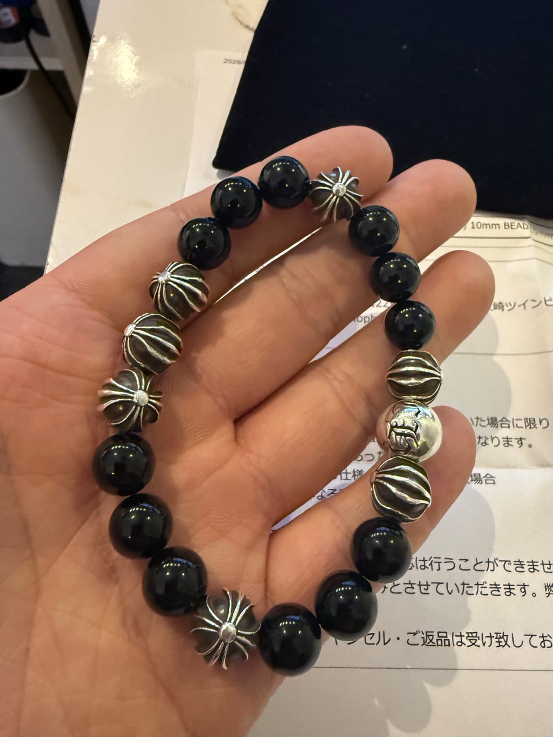 크롬하츠 10MM 8볼 비즈팔찌 상품이미지8