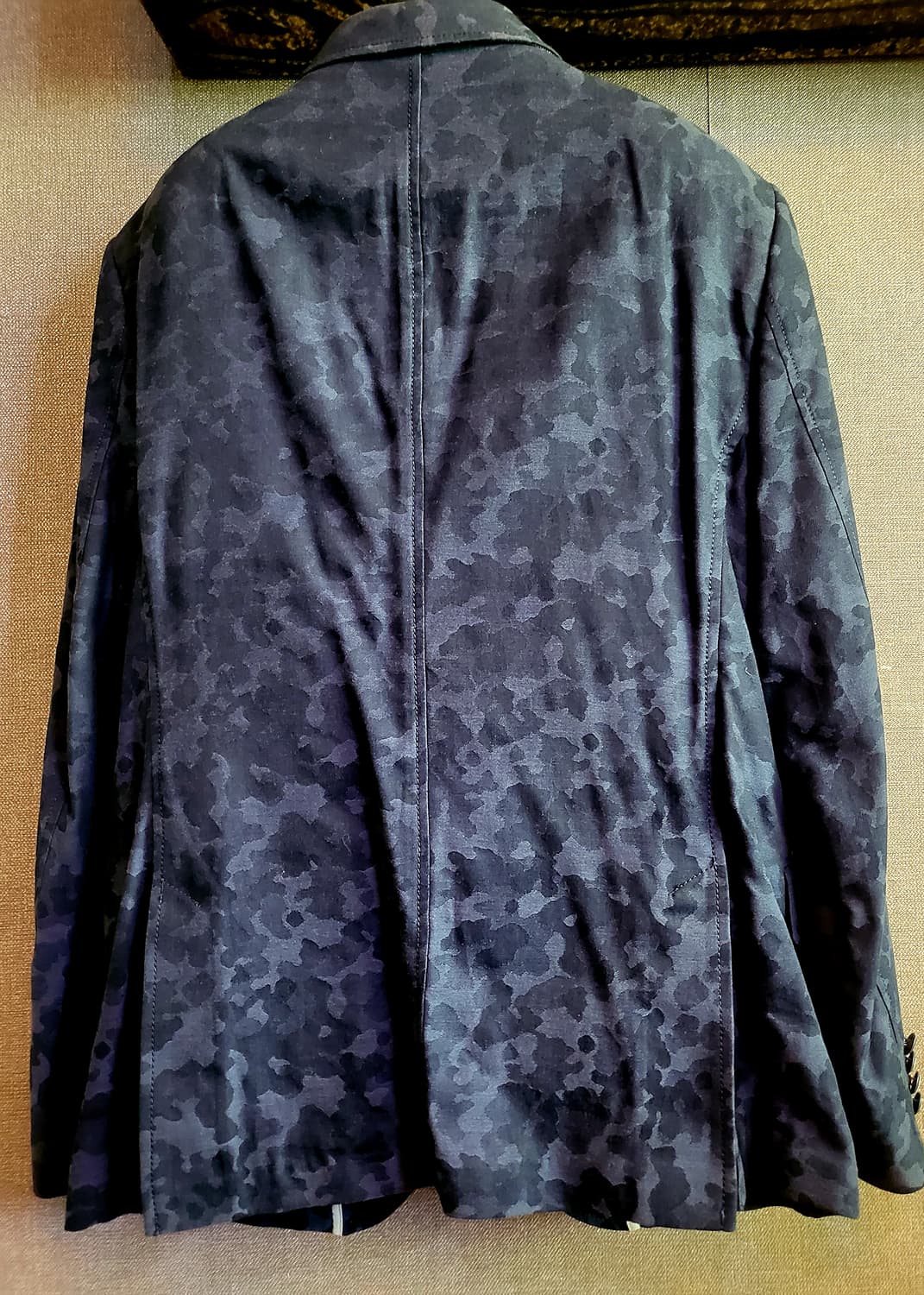 [미사용 새상품] 워모 이태리 블루 카모자켓 상품이미지4