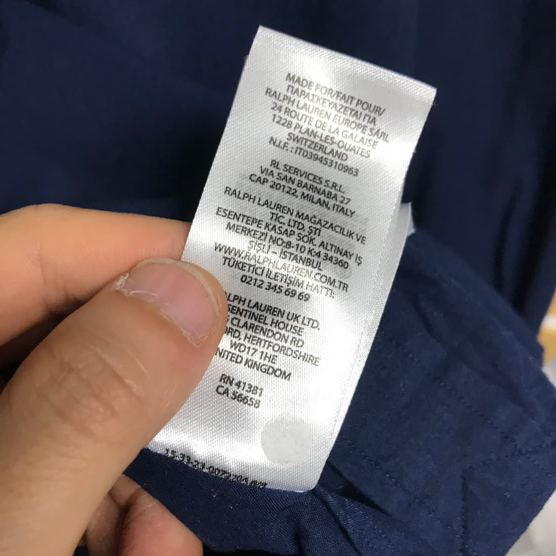 폴로 큐알 신형라인 네이비 셔츠 상품이미지10