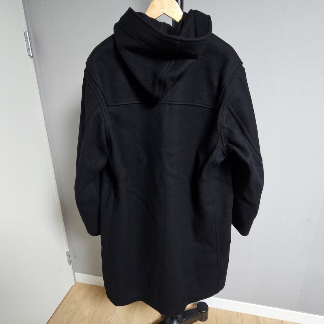 Auralee 블랙 울 더플 코트 상품이미지7