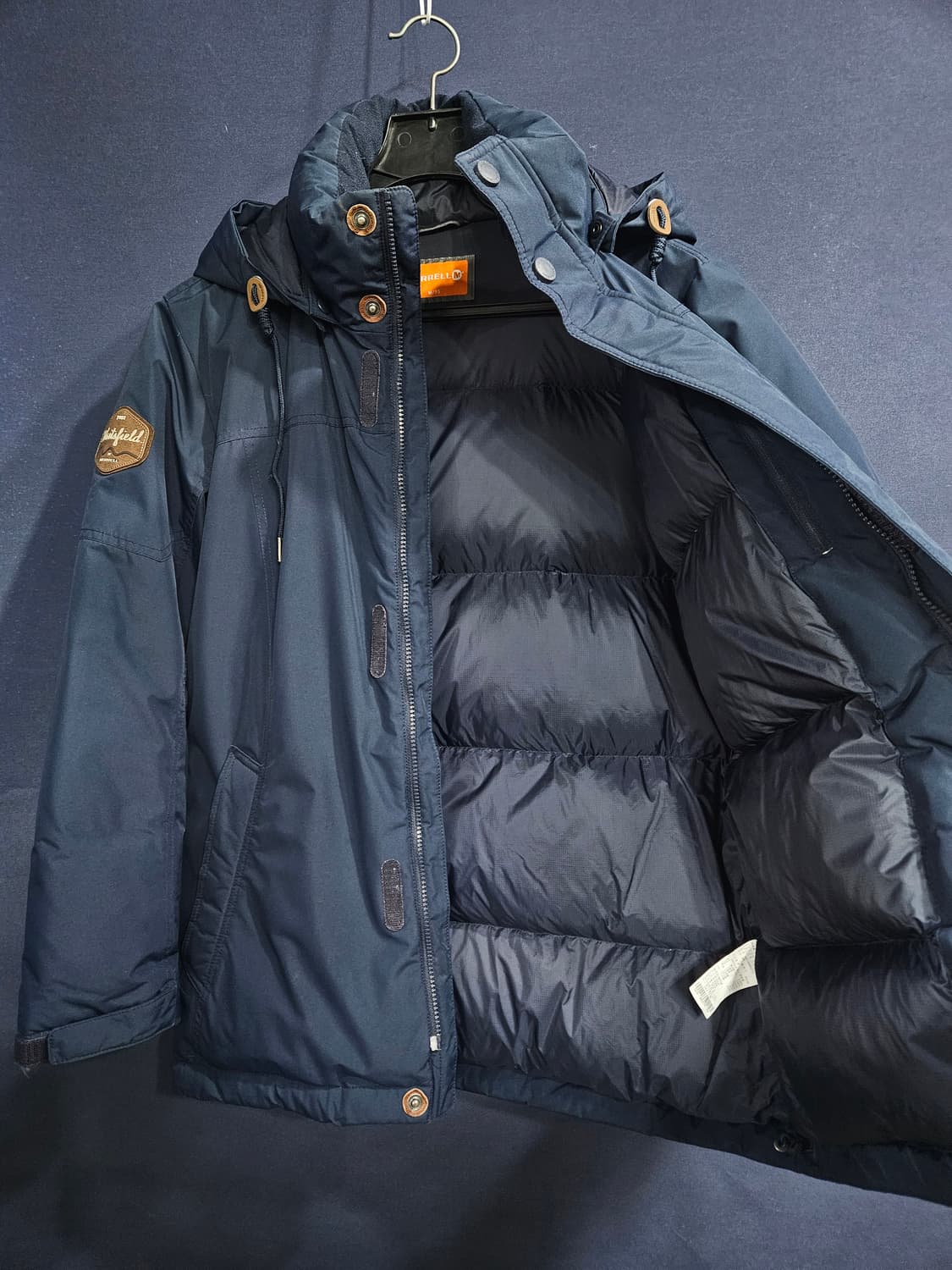 머렐 네이비컬러 남성 95 덕다운 패딩  상품이미지8