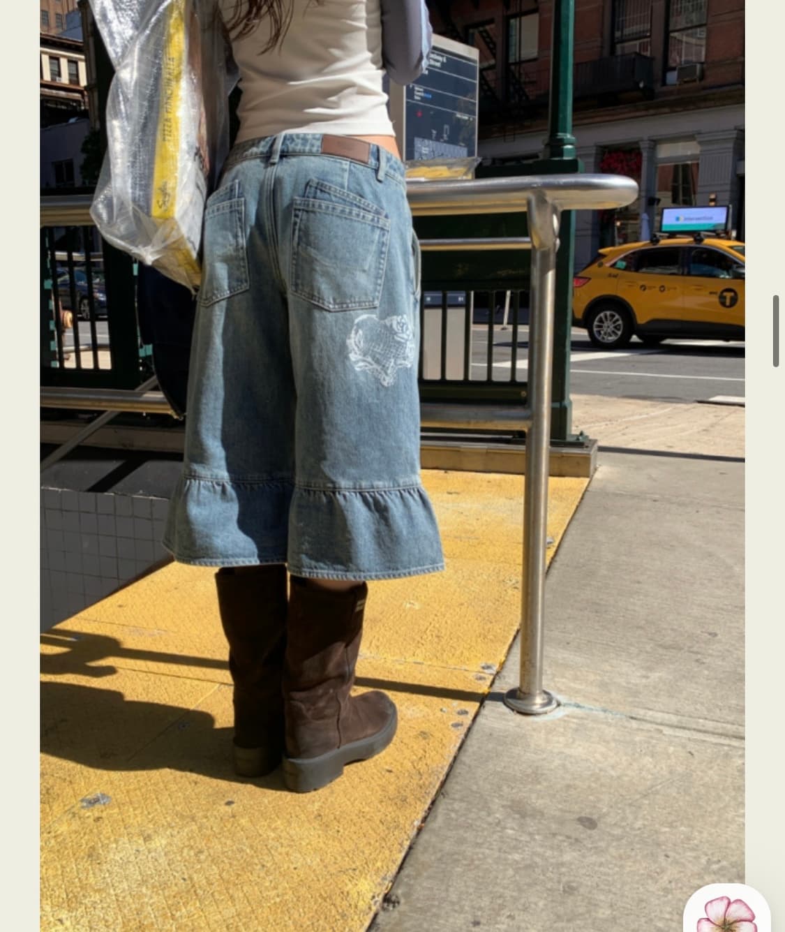 미개봉 서쿠키 로지 7부 데님 팬츠 상품이미지4