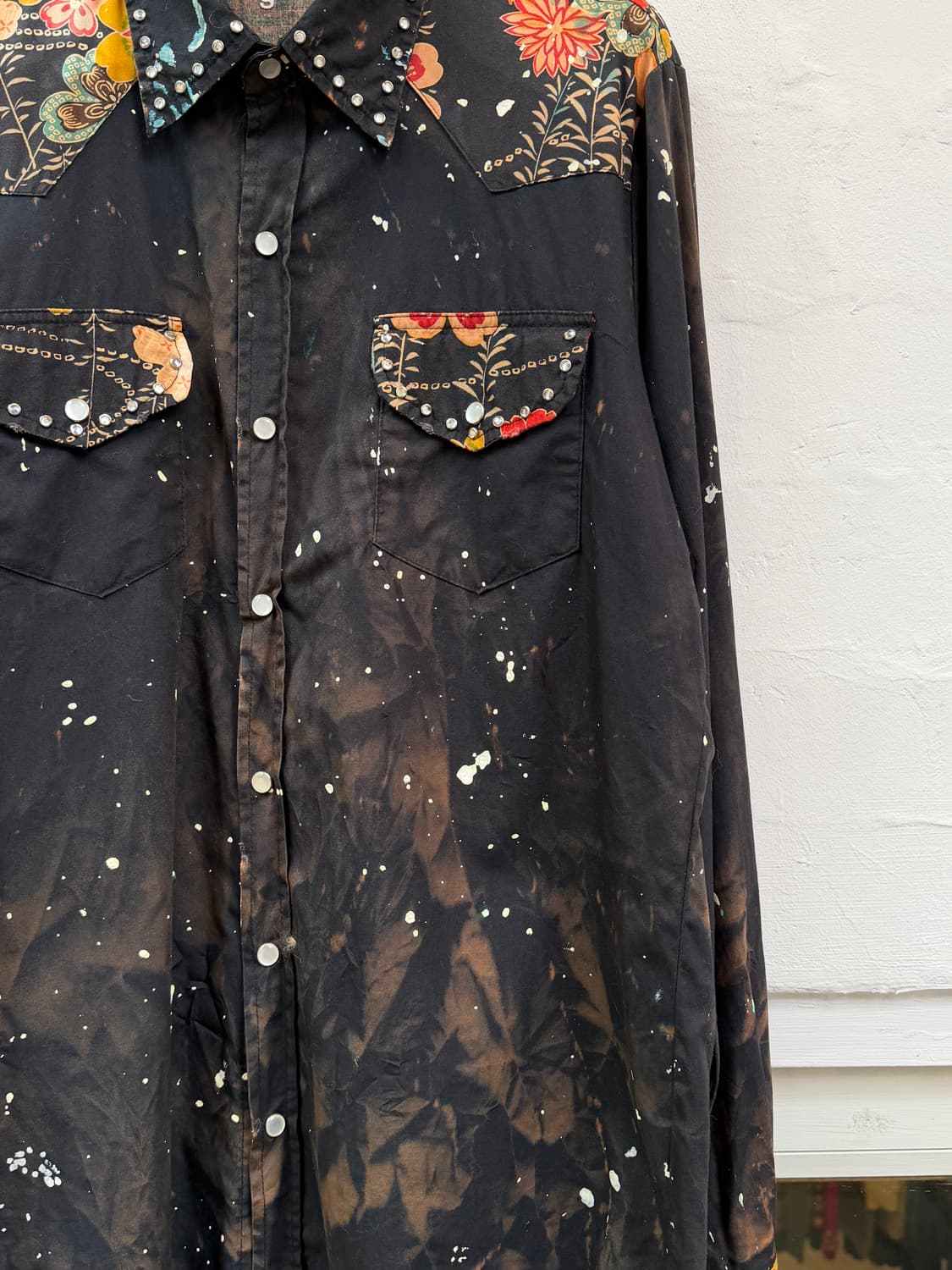 Grail USA 빈티지 다이 펄 스냅 셔츠 S 상품이미지3