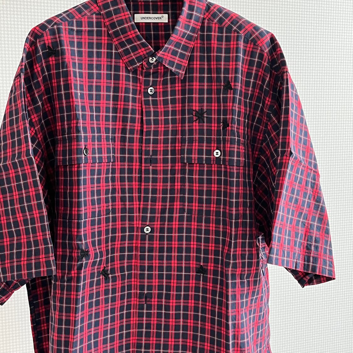 언더커버 24ss 인섹트 체크 셔츠  상품이미지2