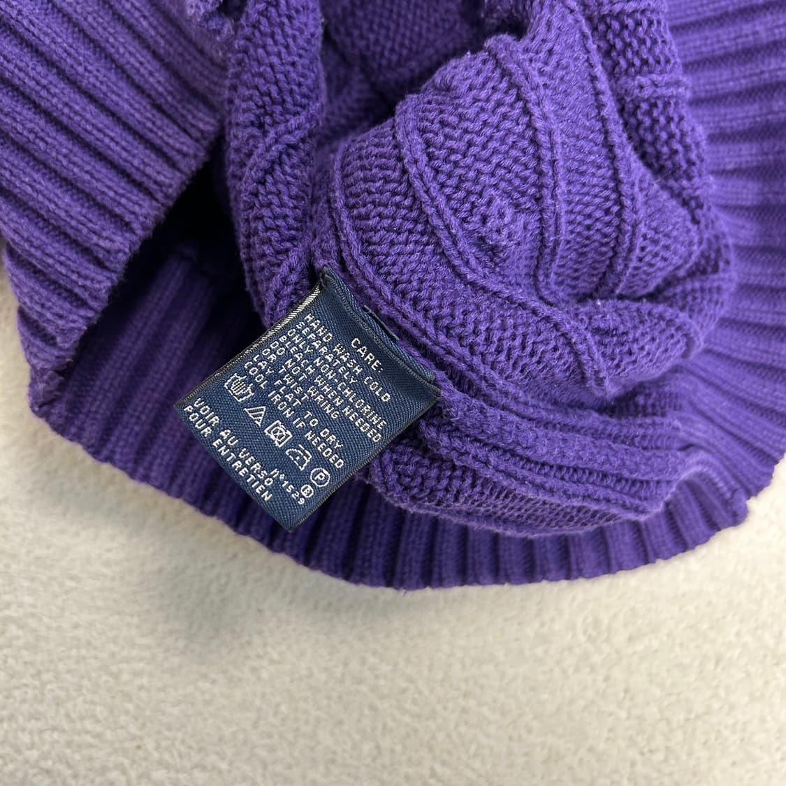 Polo Purple V-neck Knit 상품이미지6