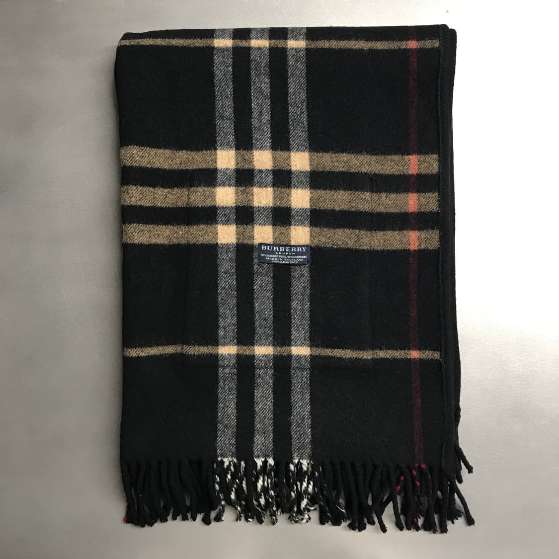 버버리 정품 메리노/캐시미어 포켓 머플러 상품이미지2