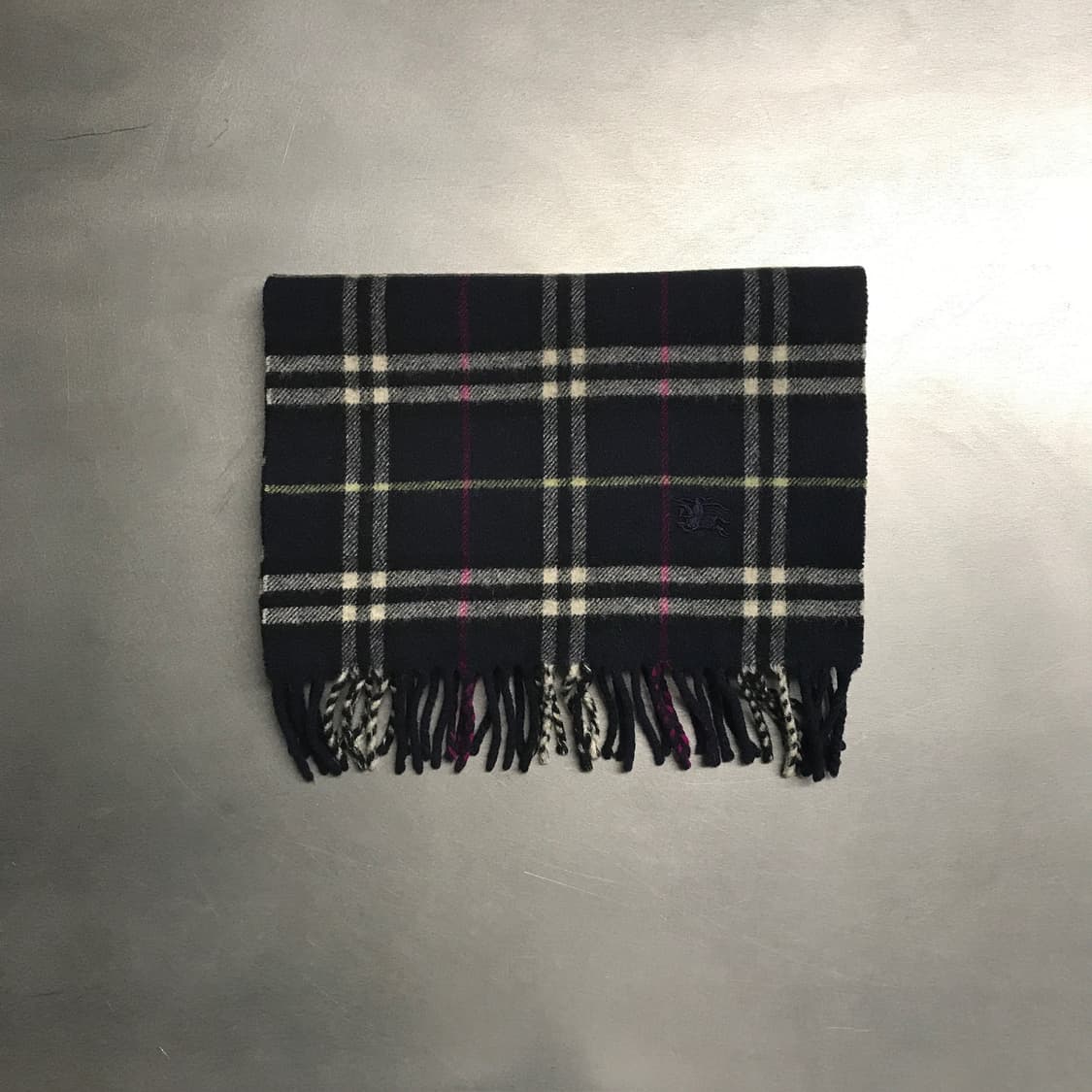 버버리 정품 램스울 머플러 네이비 상품이미지2