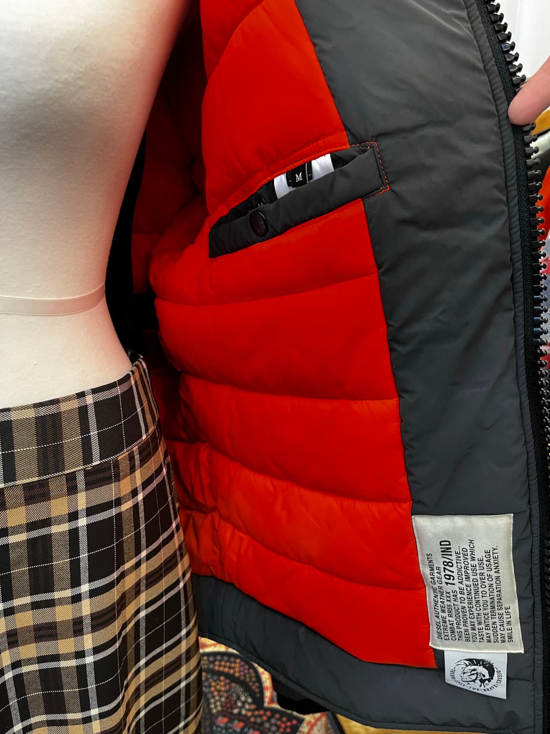 디젤 3M 신슐레이트 리플렉티브 푸퍼 재킷 상품이미지8