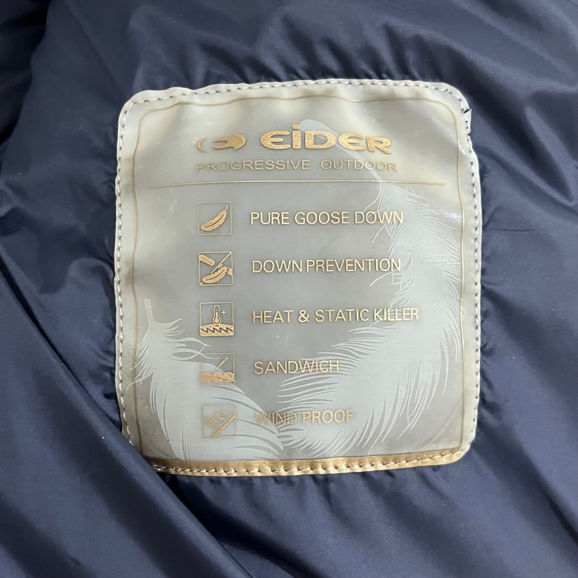 아이더 패딩 M 사이즈 700 구스다운(거의새상품) 상품이미지6