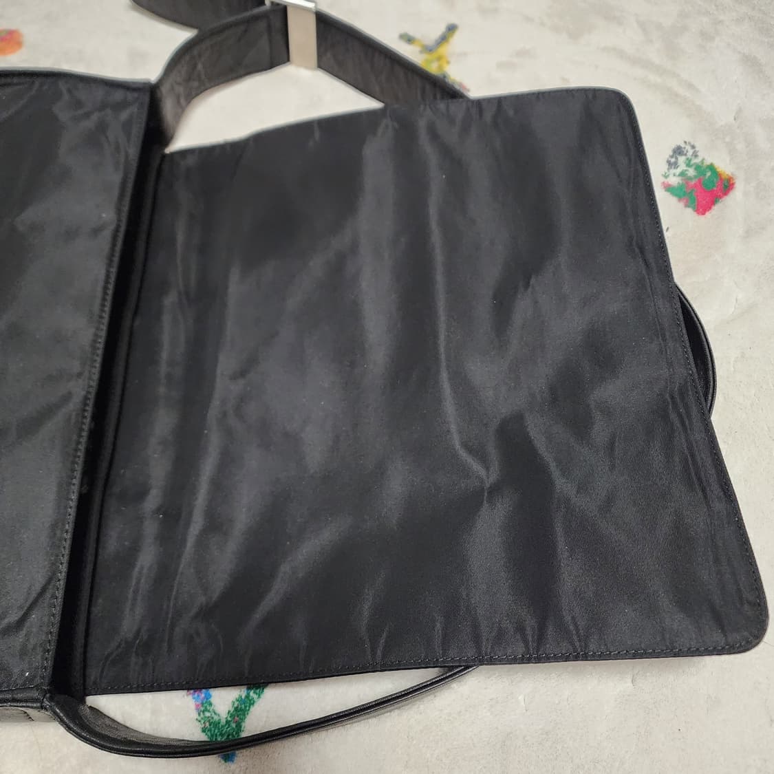 상태양호 프라다 나일론 × 나파가죽 콤비 스퀘어 숄더백 상품이미지8