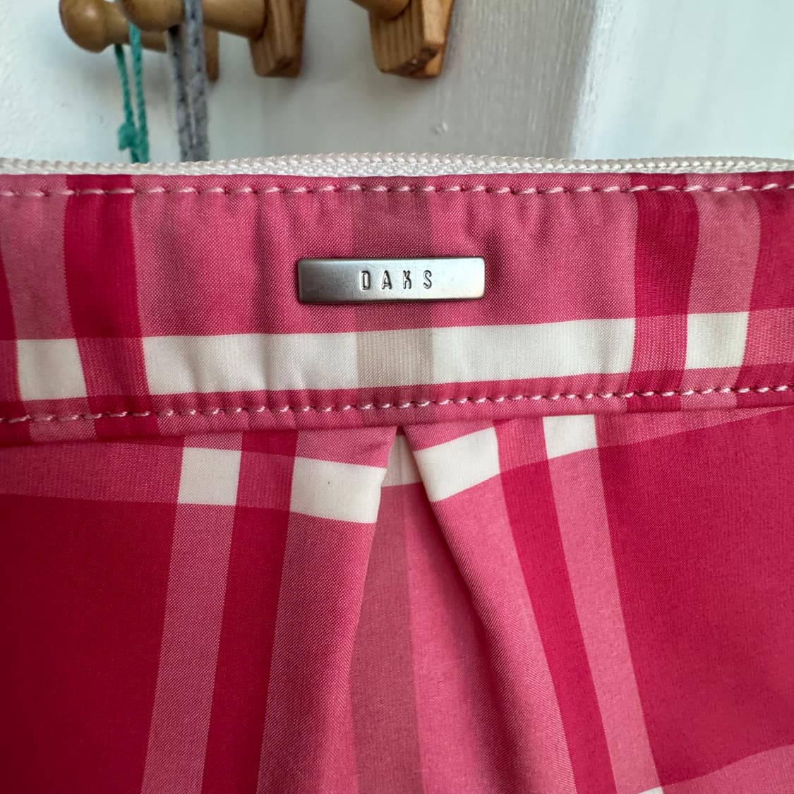 닥스 DAKS 핑크체크 미니숄더백 상품이미지5