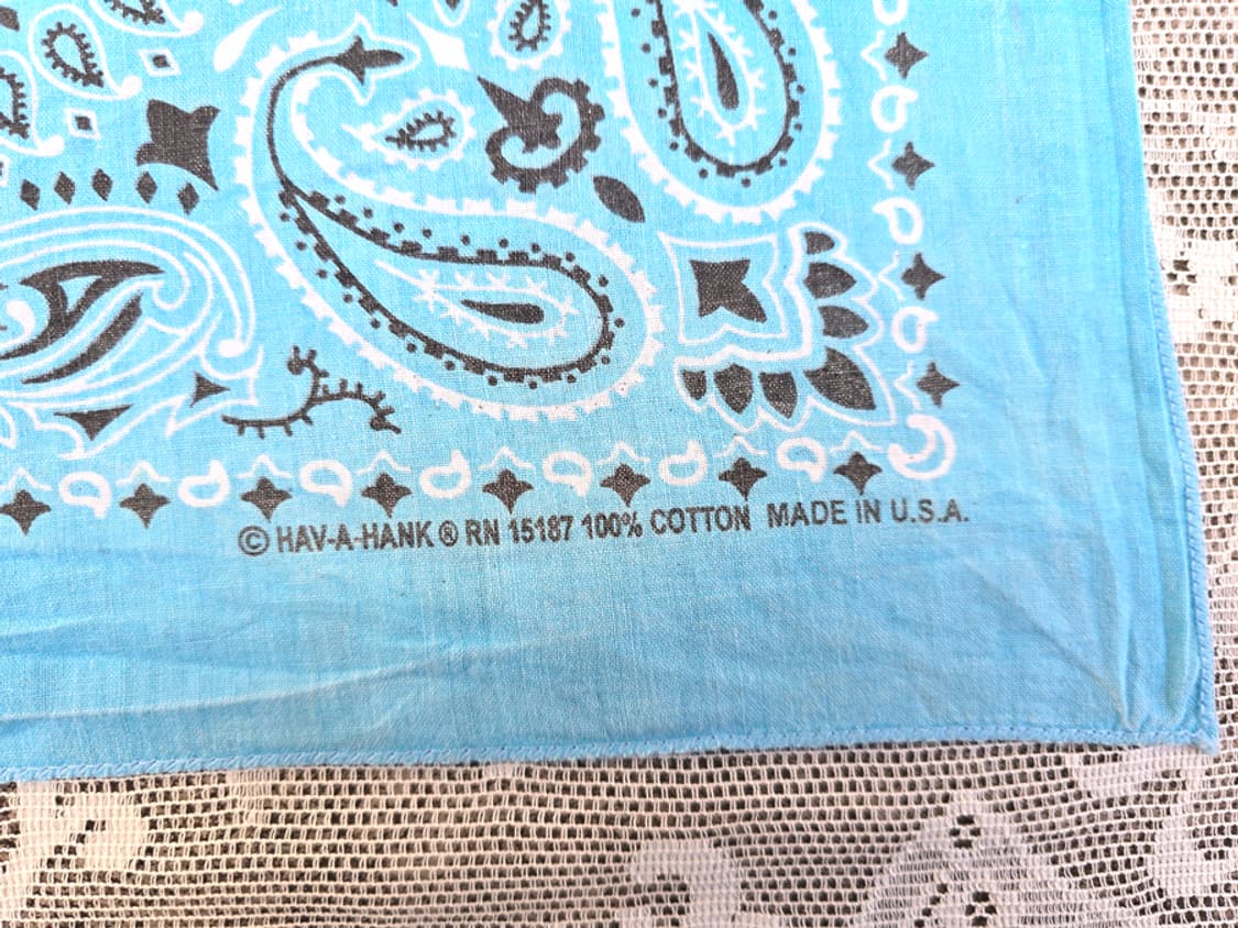 90s 하바행크 페이즐리 반다나 (made in usa) 상품이미지2