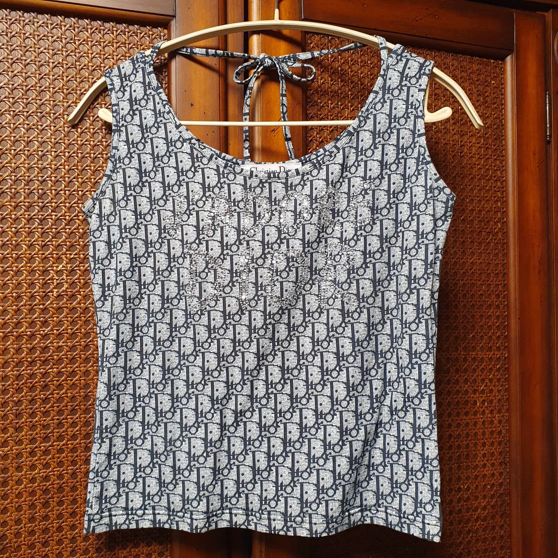 레어❤️ Y2K 디올 오블리크 쟈도르 큐빅 슬리브리스 상품이미지1