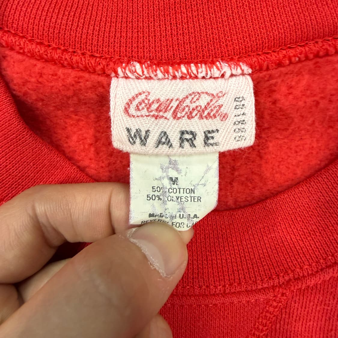 (M)VTG 코카콜라 Coca Cola맨투맨(레드,Made in usa) 상품이미지3