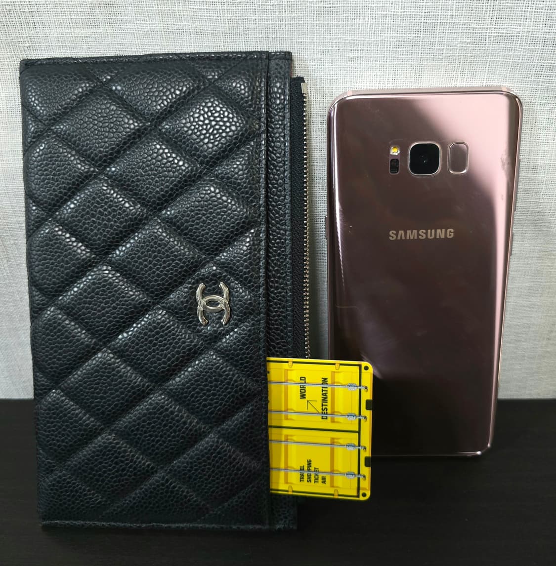 샤넬 정품 클래식 캐비어 스몰 클러치 미니 파우치 카드 지갑 상품이미지9