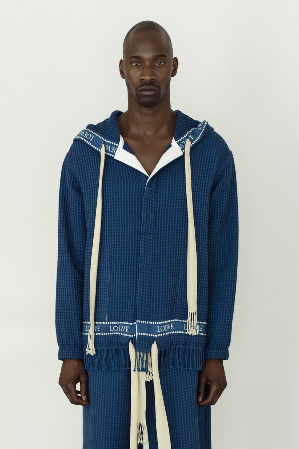 LOEWE — Trim Hood Waffle Knit Jacket 상품이미지5