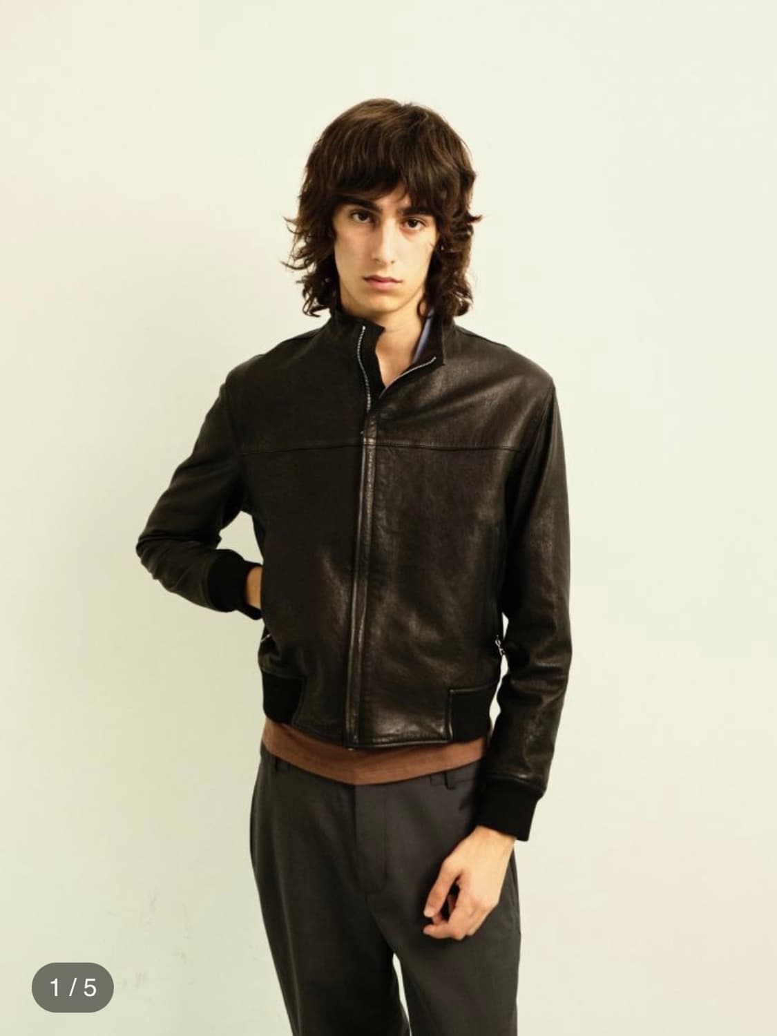 Miskiu 레더 자켓 블랙 / M 상품이미지2