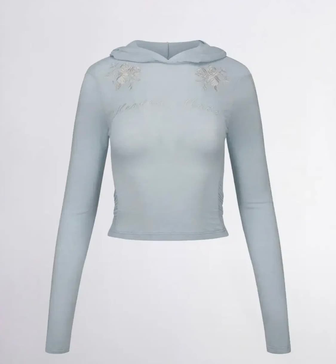 스컬프터 로즈 앙고라 후드티 베이비블루 L 상품이미지1