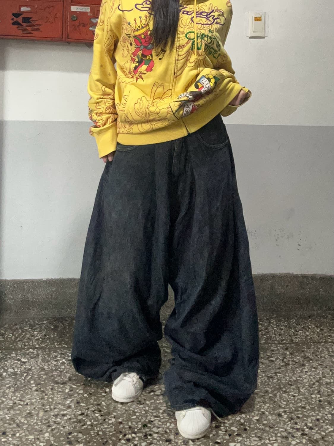 90s ROCA WEAR 블랙데님 힙합팬츠 상품이미지2