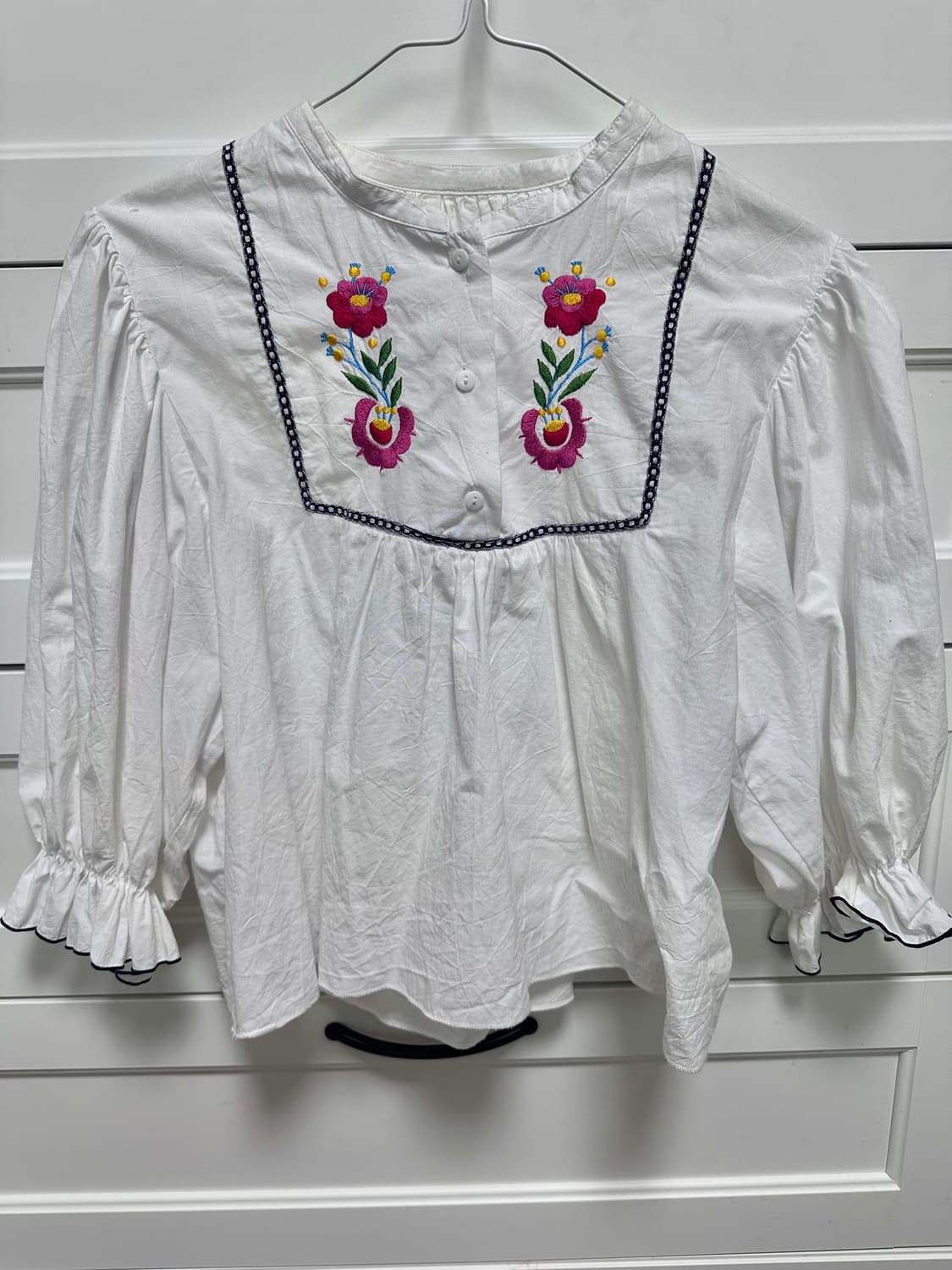 꽃자수 블라우스 상품이미지1